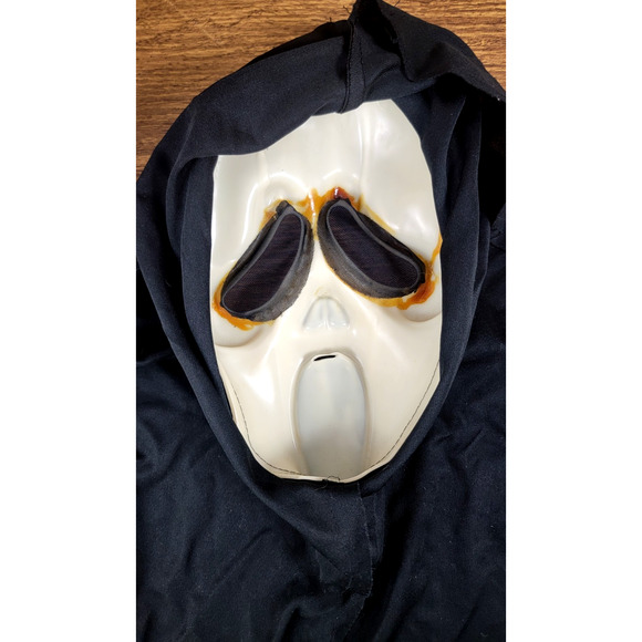 Vintage Easter Unlimited INC Ghost Face Mask Scream 90s Horror Costume RARE - Picture 6 of 7